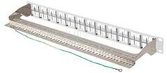 Lanberg Üres patch panel 48 port 1U 19" FTP, árnyékolt, tehermentesítővel, szürke (PPKS-1248-S) (PPKS-1248-S)