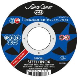 Metalynx SW - Disc abraziv debitare Special 125x1x22.23mm, inox+metal, cutie metalica 10 discuri [397516] (397516)