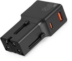 Mobile Origin Travel Adapter 25W EU/US/UK/AU Black (TAD25-2P-BLK)