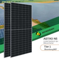 Astronergy Panou Fotovoltaic Astronergy 580W, N5 eficienta 23, 2% N-TYPE TOPCON, Bifacial (CHSM72N(DG)/F-BH 580Wp)