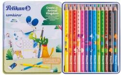 Pelikan Creioane colorate combino, set 12 culori + 1 creion grafit, cutie de metal Pelikan 811200 (811200)