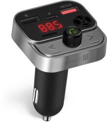 CONNECT IT InCarz Vezeték nélküli FM transzmitter, 2x USB-A + 1x USB-C, ANTRACITE (CCC-8900-AN)
