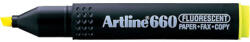 Artline Textmarker Artline 660, varf tesit 1.0-4.0mm - galben fluorescent (EK-660-FYE) - forit