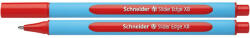 Schneider Pix Schneider Slider Edge XB, rubber grip, varf 1.4mm - scriere rosie (S-152202) - forit