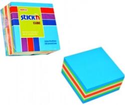 Hopax Cub notes autoadeziv 51 x 51 mm, 250 file, Stick"n - neon/pastel asortate (HO-21535) - forit