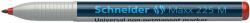 Schneider Universal non-permanent marker SCHNEIDER Maxx 225 M, varf 1mm - rosu (S-1212) - forit