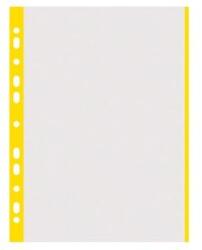 DONAU Folie protectie transparenta, cu margine color, 40 microni, 100 folii/set, DONAU - margine galbena (DN-1774100PL-11) - forit