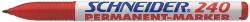 Schneider Permanent marker Schneider Maxx 240, varf rotund 1-2mm - rosu (S-124002)