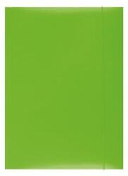 Office Products Mapa din carton plastifiat cu elastic, 300gsm, Office Products - verde (OF-21191131-02) - forit