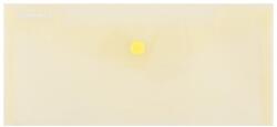 DONAU Mapa PP protectie documente DL landscape, inchidere cu capsa, 10/set, DONAU - galben transparent (DN-8548001PL-11) - forit