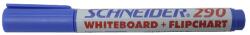 Schneider Marker Schneider Maxx 290, pentru tabla de scris+flipchart, varf rotund 2-3mm - albastru (S-129003) - forit