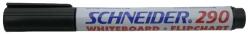 Schneider Marker Schneider Maxx 290, pentru tabla de scris+flipchart, varf rotund 2-3mm - negru (S-129001) - forit