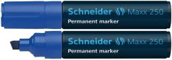 Schneider Permanent marker Schneider Maxx 250, varf tesit 2+7mm - albastru (S-125003) - forit