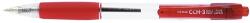 PENAC Pix Penac CCH-3, cu mecanism, rubber grip, 0.7mm, corp transparent - scriere rosie (P-BA3001-02) - forit