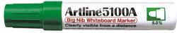 Artline Marker pentru tabla de scris ARTLINE 5100A, corp metalic, varf rotund 5.0mm - verde (EK-5100A-GR)