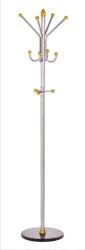 Alco Cuier metalic argintiu cu accesorii din lemn, 185/40cm, Alco (AL-2804) - forit