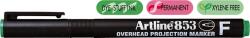 Artline Marker OHP permanent Artline 853, varf fin - 0.5mm - verde (EK-853-GR)
