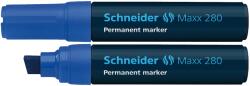 Schneider Permanent marker Schneider Maxx 280, varf tesit 4+12mm - albastru (S-128003) - forit
