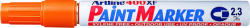 Artline Marker cu vopsea Artline 400XF, corp metalic, varf rotund 2.3mm - portocaliu (EK-400XF-OG) - forit