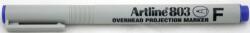 Artline Marker OHP non-permanent Artline 803, varf fin - 0.5mm - albastru (EK-803-BL)