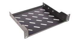 Equip Rackszekrény kiegészítő - EZFS-10-1-20-B (Fix polc, 10", 1U, Mélység: 200mm, fekete) (EZFS-10-1-20-B) - pcx