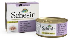 Schesir Tonhal csirkével macskáknak húslevesben 70 g