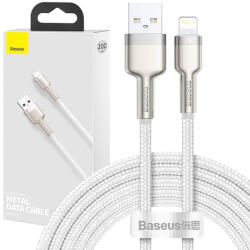 Baseus Cablu de date USB pentru Lightning Baseus Cafule, 2, 4A, 2m (alb)