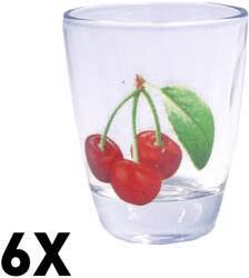 Pálinkás pohár (felespohár) szilva / cseresznye 30ml 6db