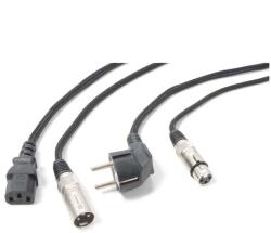 PD CONNEX CX02-10m AUDIO Jel&Táp Kombikábel (XLR + Schuko + IEC) (176640)