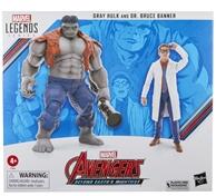 Hasbro Fans Marvel Avengers: Legends Series (60th Anniversary) - Beyond Earth's Mightiest - Gray Hulk and Dr. Bruce Banner Action Figures (Excl. ) (F7084)