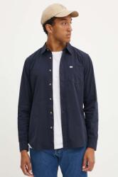 Guess Jeans pamut ing férfi, galléros, sötétkék, slim, M4YH35 WGCF1 - sötétkék L