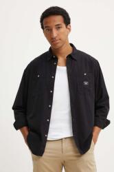 Guess Jeans pamut ing férfi, galléros, fekete, regular, M4YH37 WGCF1 - fekete XXL