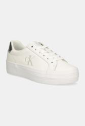 Calvin Klein bőr sportcipő BOLD VULC FLATF LACEUP LTH fehér, YW0YW01688 - fehér Női 36