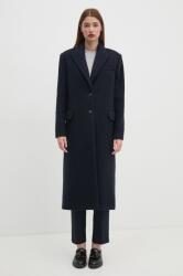 Calvin Klein gyapjúkabát sötétkék, átmeneti, K20K207710 - sötétkék 40
