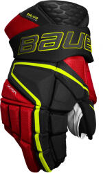 Bauer Vapor Hyperlite Black/Red/Green Intermediate Hokikesztyűk 13 hüvelyk