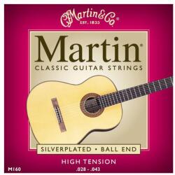 Martin strings Martin M-160 húr, klasszikus, Silverplated, Ball End