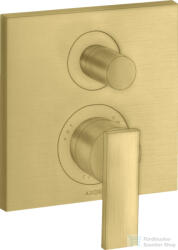 Hansgrohe AXOR Citterio falsík alatti kád/zuhany csaptelep alaptest nélkül, szálcsiszolt sárgaréz hatású 39455950 (39455950)