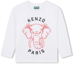 KENZO gyerek pamut hosszú ujjú felső fehér, K60706 - fehér 126