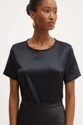 GUESS selyemblúz DENISE fekete, nyomott mintás, 4YGH07 7117A - fekete 36