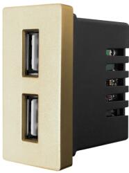 Luxion Modul Priza USB 2.4A 5V LUXION, Auriu, LX-MP057G (LX-MP057G)