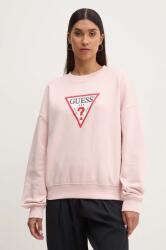 Guess Jeans felső rózsaszín, női, nyomott mintás, W4YQ00 KC811 - rózsaszín S
