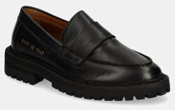Common Projects bőr mokaszin Chunky Loafer fekete, női, platformos, 6177 - fekete Női 36