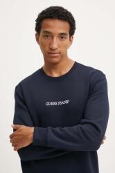 Guess Jeans felső sötétkék, nyomott mintás, M4YQ19 K9V31 - sötétkék M
