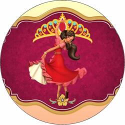 Pictu Hap Ehető papír Elena of Avalor logóban 19, 5 cm - Pictu Hap (pic9001334_kruh)