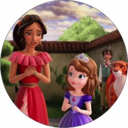 Pictu Hap Ehető papír Elena of Avalor és Isabel 19, 5 cm - Pictu Hap (pic9001336_kruh)