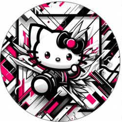 Pictu Hap Ehető papír Hello Kitty fényképész 19, 5 cm - Pictu Hap (pic9001293_kruh)