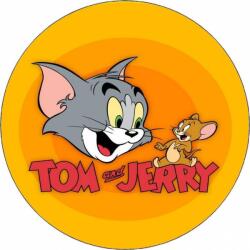 Pictu Hap Ehető papír Tom és Jerry logó 19, 5 cm - Pictu Hap (pic9000748_kruh)