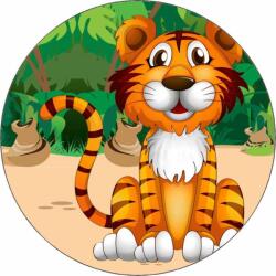 Pictu Hap Ehető papírtigris a dzsungelben 19, 5 cm - Pictu Hap (pic9001497_kruh)