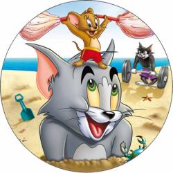 Pictu Hap Ehető papír Tom és Jerry a tengerparton 19, 5 cm - Pictu Hap (pic9000749_kruh)