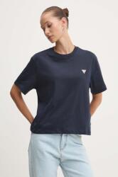 Guess Jeans pamut póló női, sötétkék, W4YI05 K8HM0 - sötétkék XS